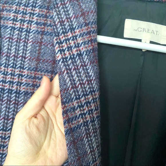 The Great. Blazer Style Plaid Jacket - Picture 5 of 8